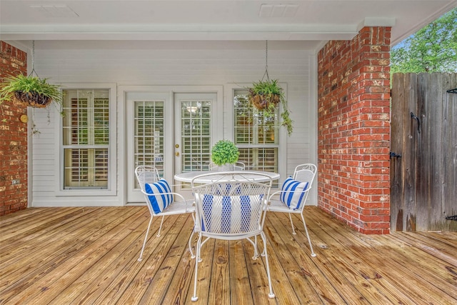 3008 Cochise Ct, College Station, TX 77845 - deck featuring outdoor dining area