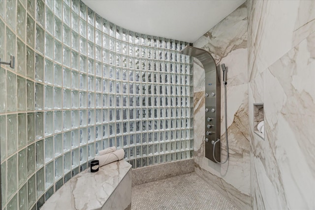 2411 Oakbank Dr, Houston, TX 77339 - full bathroom with a tile shower