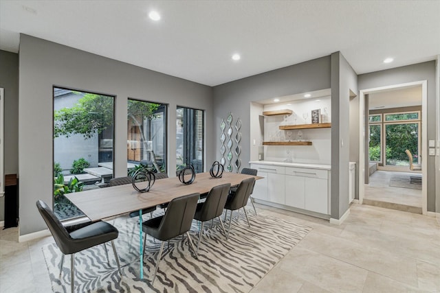 2411 Oakbank Dr, Houston, TX 77339 - dining area with recessed lighting and baseboards