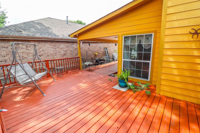 13555 Portobello Dr, Houston, TX 77083 - deck featuring outdoor dining area