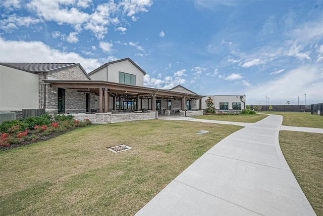 1214 Red Hills Dr, Rosharon, TX 77583 - view of property's community featuring a yard and a patio