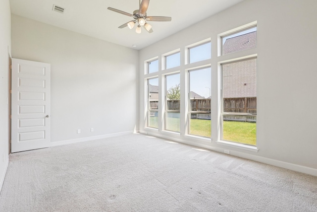 28814 Creekside Bend Dr, Fulshear, TX 77441 - carpeted empty room featuring ceiling fan and baseboards