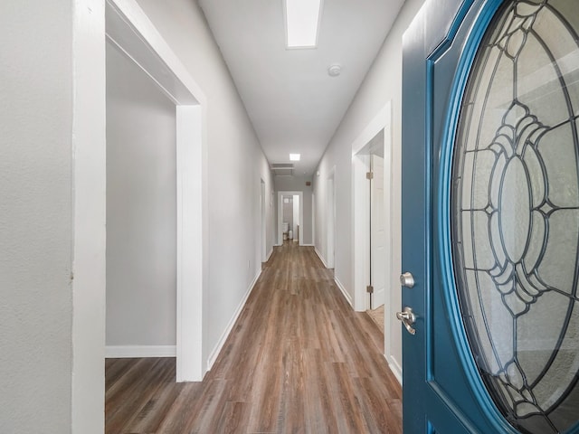 2402 49th St, Galveston, TX 77551 - foyer featuring wood finished floors and baseboards
