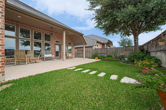1622 Quail Ridge Dr, Katy, TX 77493 - view of yard with a patio