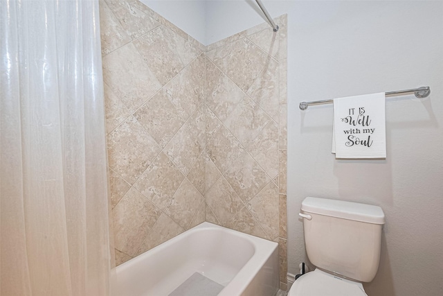 1622 Quail Ridge Dr, Katy, TX 77493 - full bathroom featuring shower / bath combo and toilet