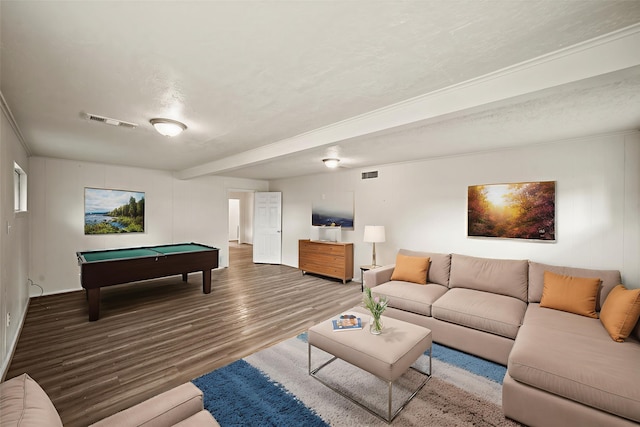 231 Gruss Dr, Houston, TX 77060 - game room with wood finished floors and billiards table