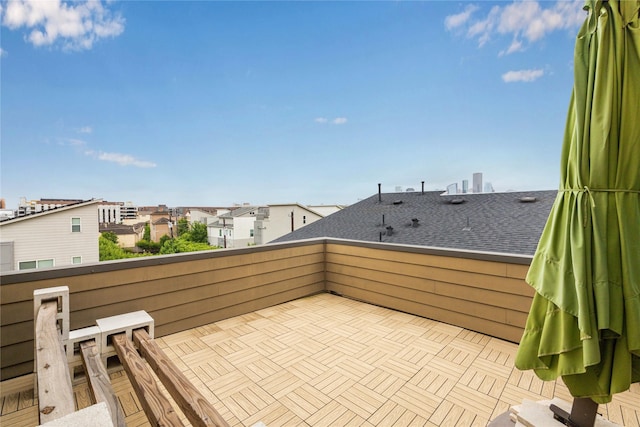 429 Meadow St, Houston, TX 77020 - view of patio with a balcony and a residential view
