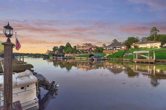 11848 Seashell Cir, Montgomery, TX 77356 - water view featuring a boat dock