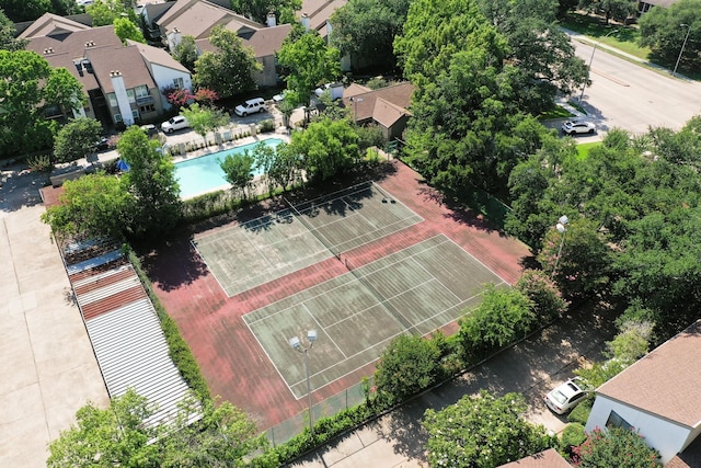 10053 Westpark Dr Unit 332, Houston, TX 77042 - aerial view of residential area featuring a pool