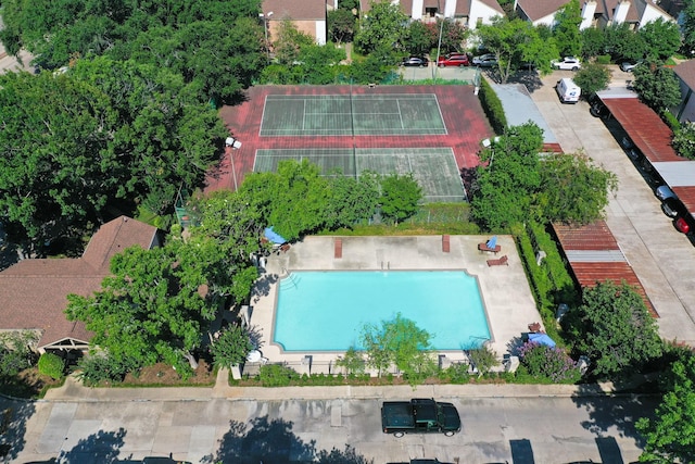 10053 Westpark Dr Unit 332, Houston, TX 77042 - drone / aerial view of a pool