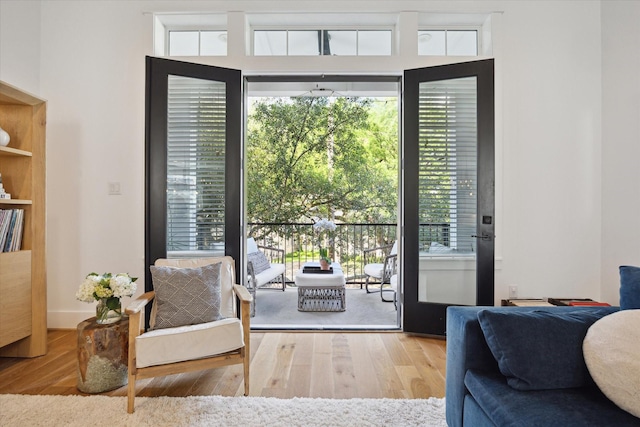 1402 Missouri Unit B, Houston, TX 77006 - entryway featuring wood finished floors