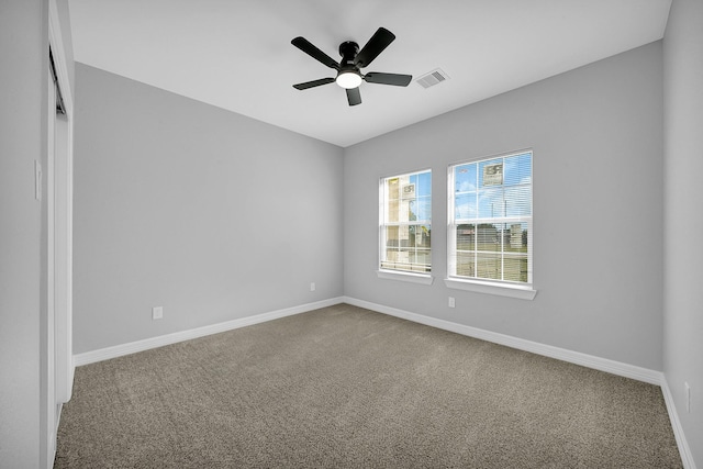 2506 Myrtle St, Waller, TX 77484 - carpeted empty room with baseboards and ceiling fan