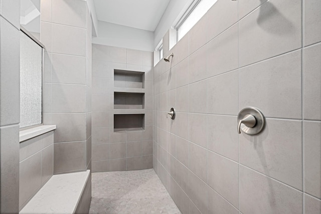 13630 E Palomino Lake Cir, Cypress, TX 77429 - bathroom with a tile shower