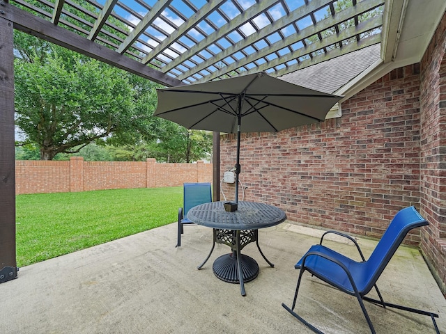 24602 Windemere Park Ct, Katy, TX 77494 - view of patio / terrace featuring a pergola