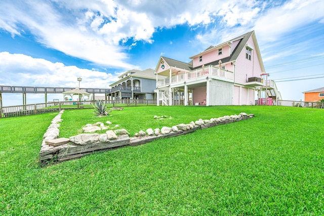 1197 County Road 230, Sargent, TX 77414 - view of yard