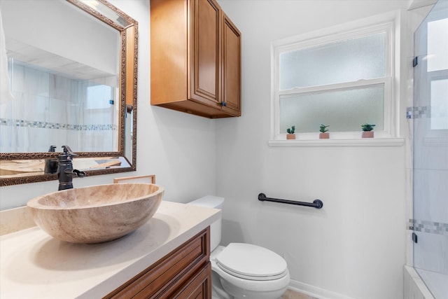 1518 S Gessner Rd, Houston, TX 77063 - full bath featuring vanity, toilet, and a shower
