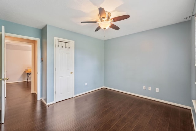 31335 Bearing Star Ln, Tomball, TX 77375 - spare room with a ceiling fan and wood finished floors