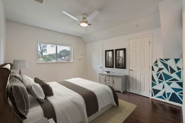 31335 Bearing Star Ln, Tomball, TX 77375 - bedroom with dark wood-style floors and ceiling fan