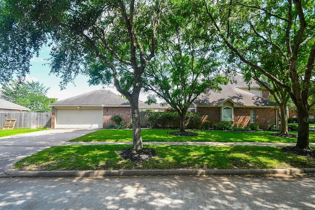 7103 Adobe Meadows Ct, Sugar Land, TX 77479 - ranch-style house featuring brick siding, concrete driveway, and an attached garage