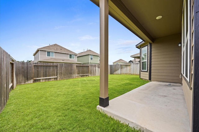 14008 Paddlefish Dr, Conroe, TX 77384 - fenced backyard with a patio area