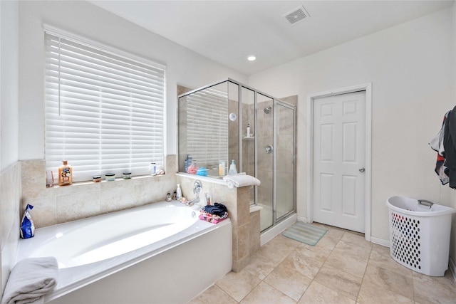 14008 Harmony Ridge Trl, Pearland, TX 77584 - full bath featuring a garden tub and a shower stall