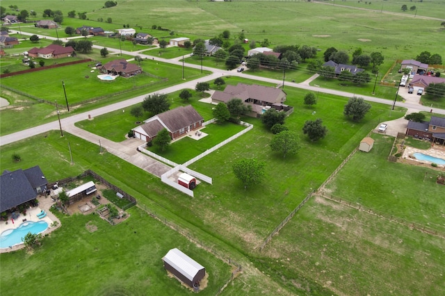 2862 Dees Cir, Sealy, TX 77474 - overview of rural landscape featuring a pool area and a pastoral area