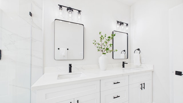 1813 Brooks St, Houston, TX 77026 - full bathroom featuring double vanity