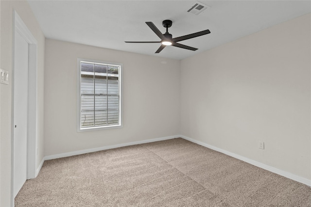 3805 19th St N, Texas City, TX 77590 - carpeted spare room featuring ceiling fan and baseboards