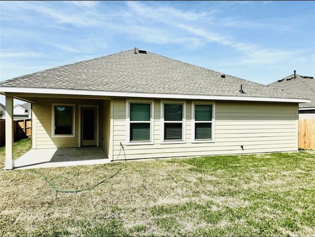 3713 NE River Sand Rd, Rosenberg, TX 77469 - rear view of house featuring a patio and a shingled roof