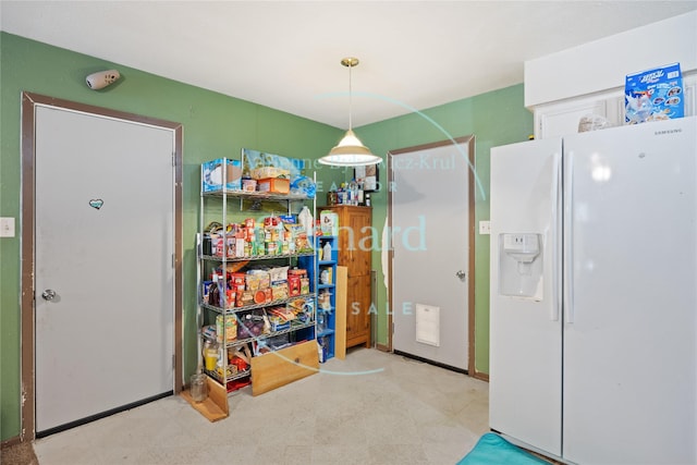 112 N Forest Dr, Willis, TX 77378 - kitchen featuring white refrigerator with ice dispenser
