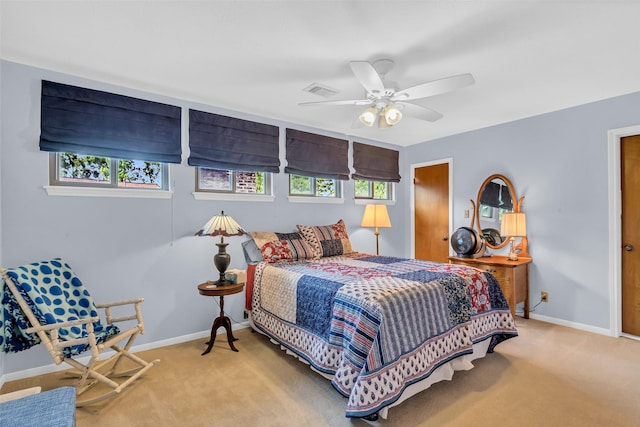 3407 Gold Candle Dr, Spring, TX 77388 - carpeted bedroom with baseboards and ceiling fan