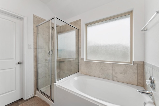 19018 Cicerone Ct, New Caney, TX 77357 - full bathroom with a shower stall and a bath