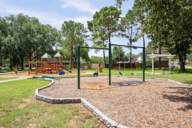 16315 Redbud Berry Ln, Cypress, TX 77433 - community play area featuring a lawn