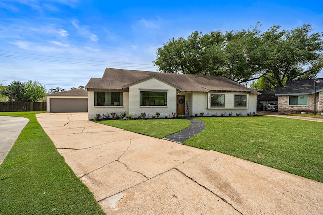1902 Knoboak Cir, Houston, TX 77080 - view of front of property with brick siding, an outdoor structure, and a garage