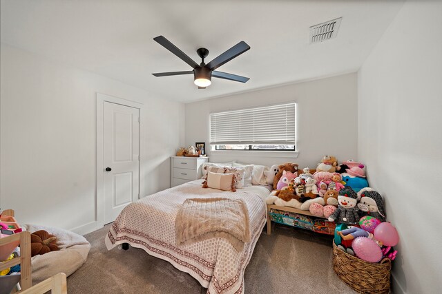1902 Knoboak Cir, Houston, TX 77080 - carpeted bedroom featuring ceiling fan