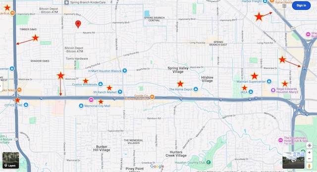 1902 Knoboak Cir, Houston, TX 77080 - map of property location