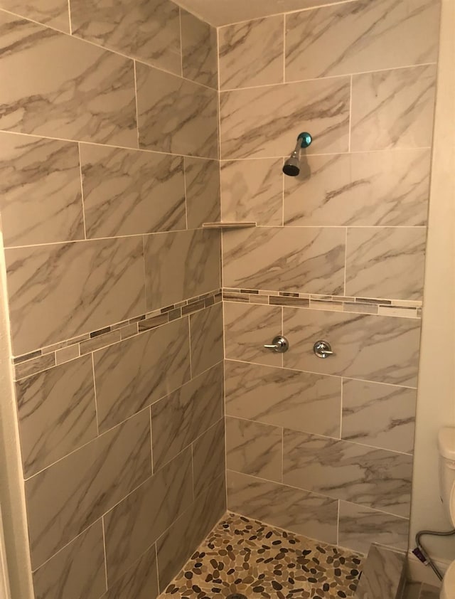 5223 Windemere St, Houston, TX 77033 - full bathroom featuring toilet and tiled shower