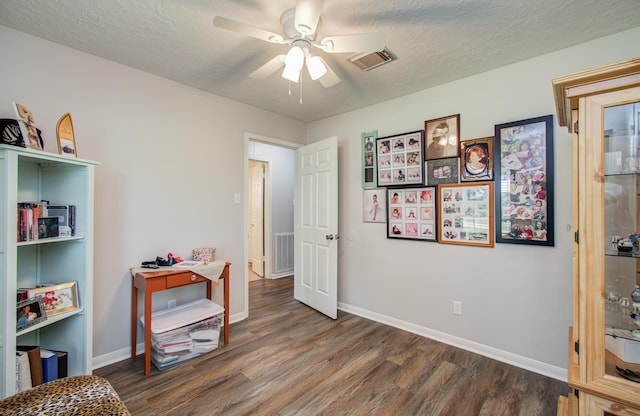 3305 Park Shadow Ln, Deer Park, TX 77536 - bedroom featuring wood finished floors, baseboards, and ceiling fan