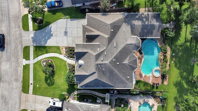 14806 Cantwell Bnd, Cypress, TX 77429 - aerial view of a pool