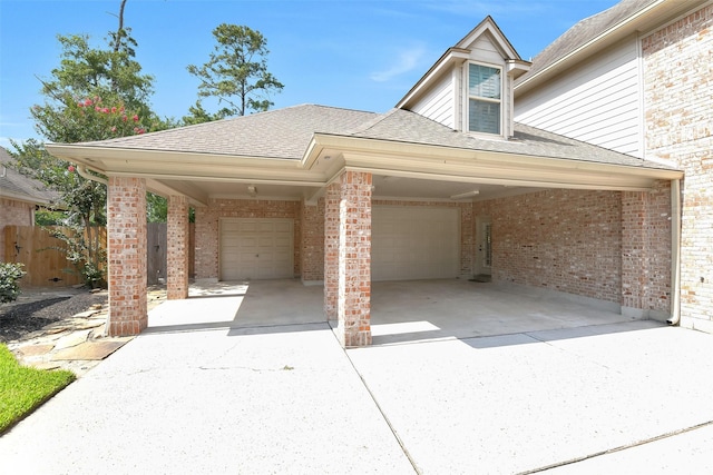 14806 Cantwell Bnd, Cypress, TX 77429 - view of parking featuring driveway and a garage