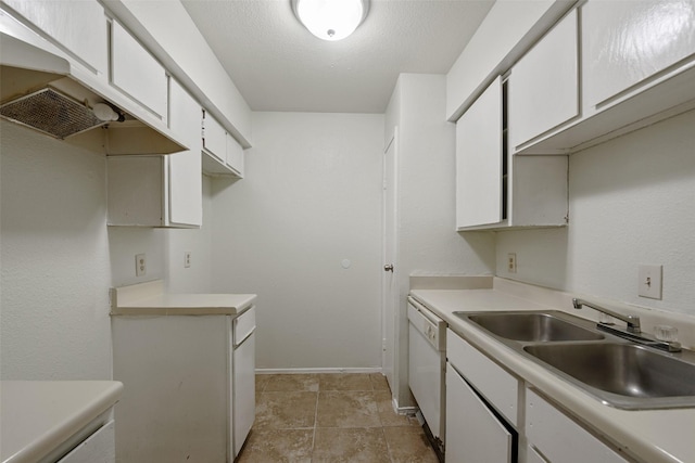 12500 Sandpiper Dr Unit 5, Houston, TX 77035 - kitchen with exhaust hood, a sink, dishwasher, and light countertops