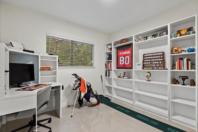 56 Oldstream Ct, The Woodlands, TX 77381 - office area with tile patterned floors