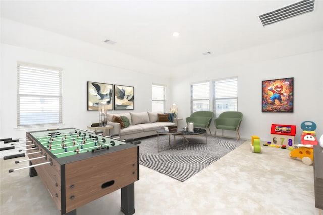 14623 Monterey Cypress Dr, Houston, TX 77068 - rec room featuring carpet flooring and baseboards
