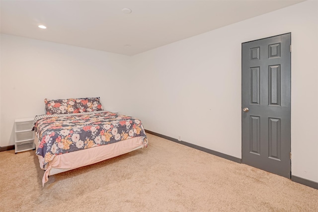 5863 Inwood Dr Unit 5, Houston, TX 77057 - bedroom featuring carpet floors, baseboards, and recessed lighting