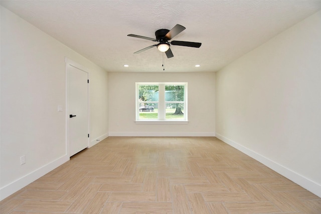 1003 Crescent Blvd, Cleveland, TX 77327 - unfurnished room featuring baseboards, a ceiling fan, and recessed lighting