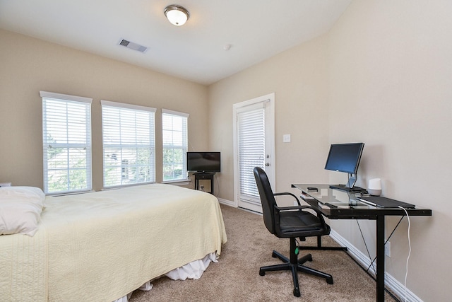 26706 Grey Swan Dr, Katy, TX 77494 - bedroom with baseboards, carpet flooring, and an office area