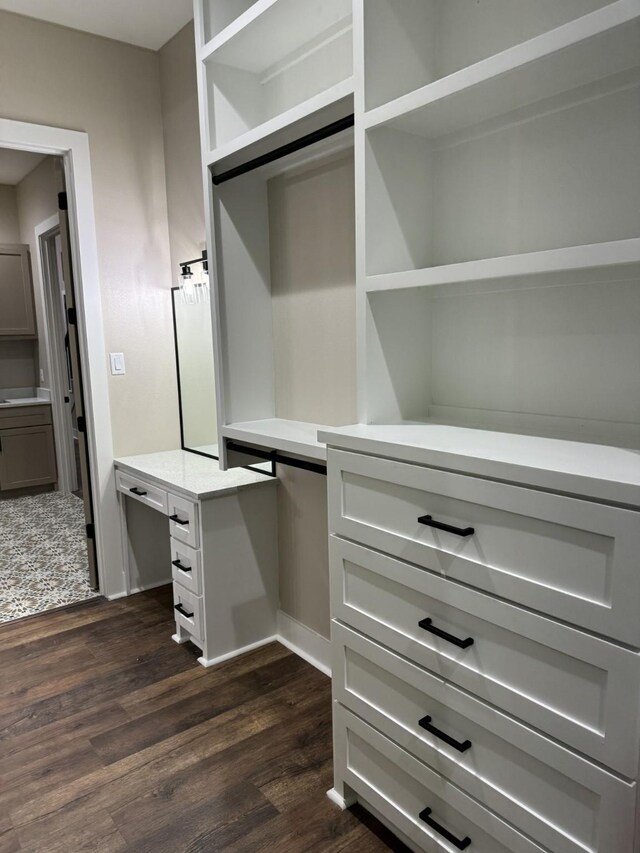 262 Rd 660, Dayton, TX 77535 - walk in closet with dark wood-type flooring