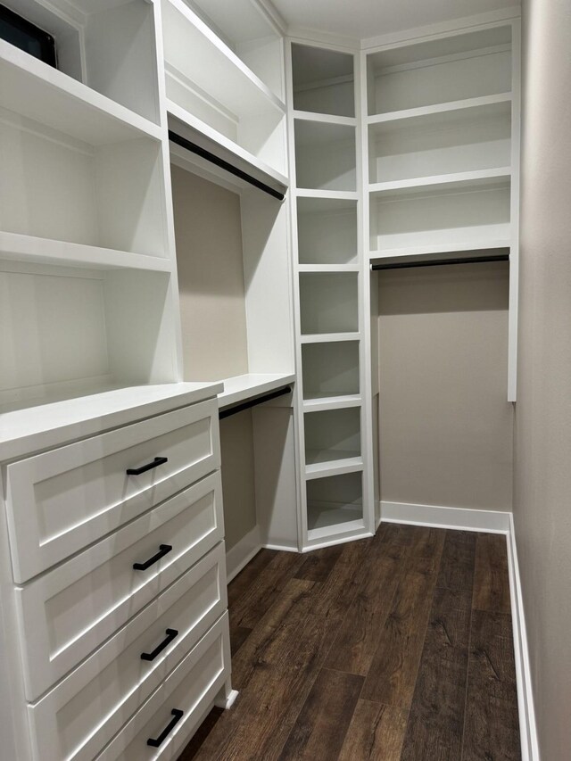 262 Rd 660, Dayton, TX 77535 - walk in closet with dark wood-style flooring