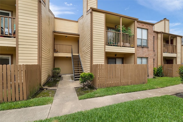 16111 Aspenglenn Dr Unit 803, Houston, TX 77084 - view of building exterior with stairs