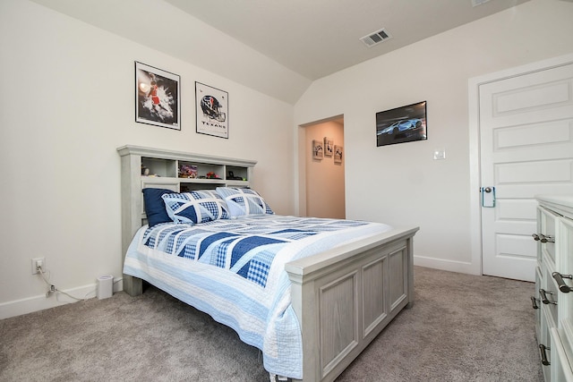 31142 Crescent Hill Dr, Fulshear, TX 77441 - bedroom with light carpet, baseboards, and vaulted ceiling